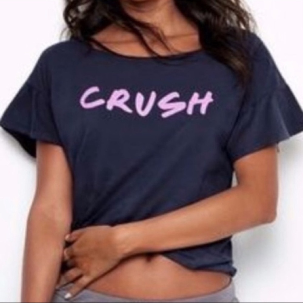 NWOT Victoria’s Secret Crush Graphic Tee - Navy